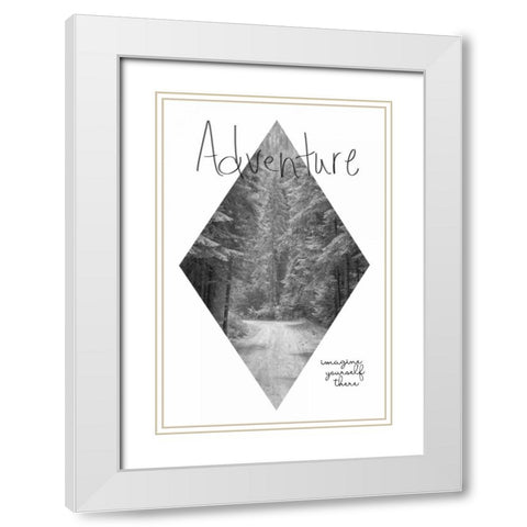 Imagine Yourself There White Modern Wood Framed Art Print with Double Matting by Murdock, Ramona