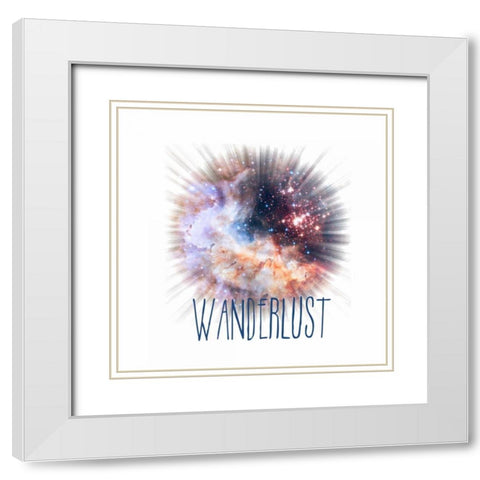 Wanderlust White Modern Wood Framed Art Print with Double Matting by Murdock, Ramona