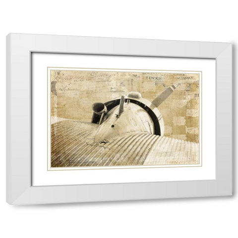Vintage Prop White Modern Wood Framed Art Print with Double Matting by Murdock, Ramona