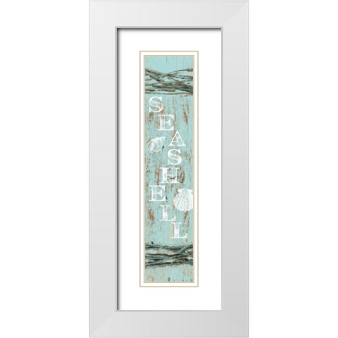 Seashell White Modern Wood Framed Art Print with Double Matting by Murdock, Ramona