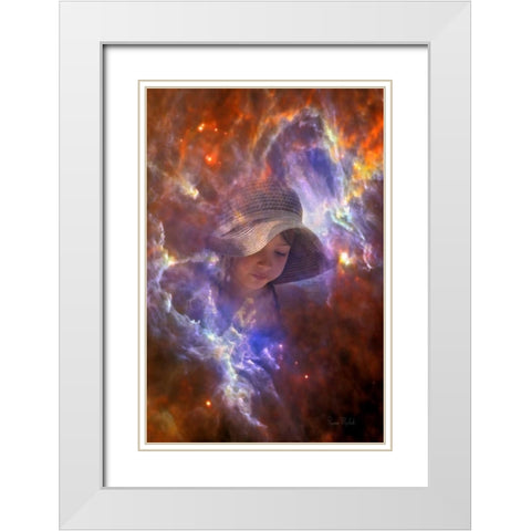 Contemplation White Modern Wood Framed Art Print with Double Matting by Murdock, Ramona