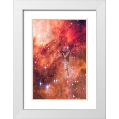 The Photographer White Modern Wood Framed Art Print with Double Matting by Murdock, Ramona