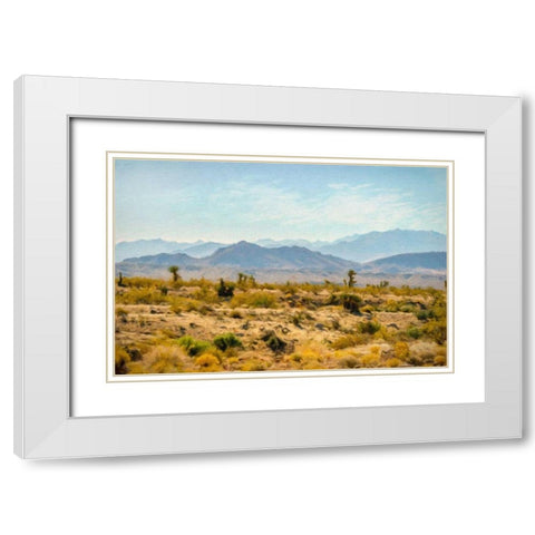 Utah Desert White Modern Wood Framed Art Print with Double Matting by Murdock, Ramona