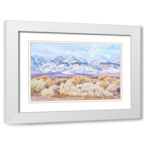 High Desert Vista III White Modern Wood Framed Art Print with Double Matting by Murdock, Ramona