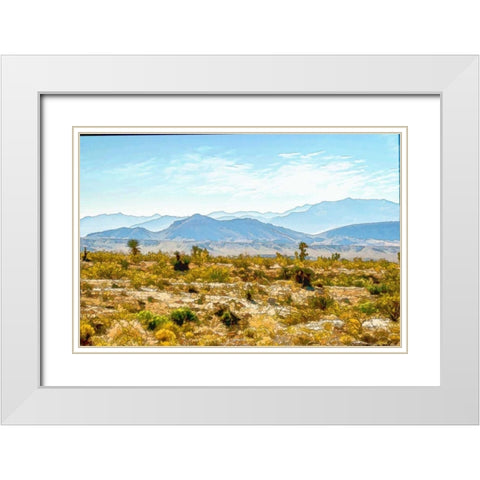 Utah Desert II White Modern Wood Framed Art Print with Double Matting by Murdock, Ramona