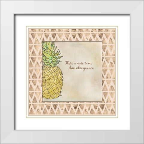 Theres More to Me White Modern Wood Framed Art Print with Double Matting by Murdock, Ramona