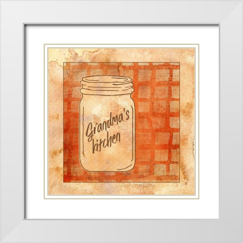 Grandmas Kitchen White Modern Wood Framed Art Print with Double Matting by Murdock, Ramona