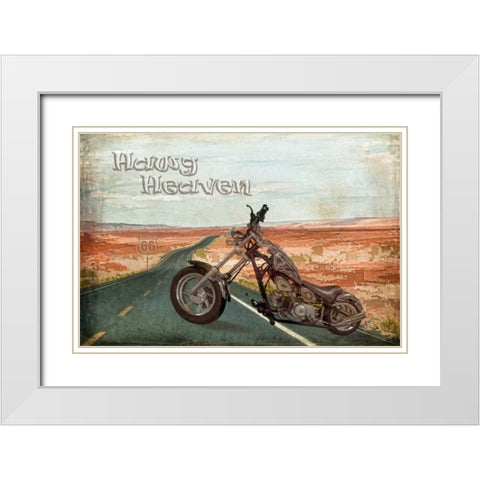 Hawg Heaven White Modern Wood Framed Art Print with Double Matting by Murdock, Ramona