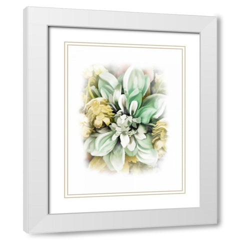 Azure Star White Modern Wood Framed Art Print with Double Matting by Murdock, Ramona