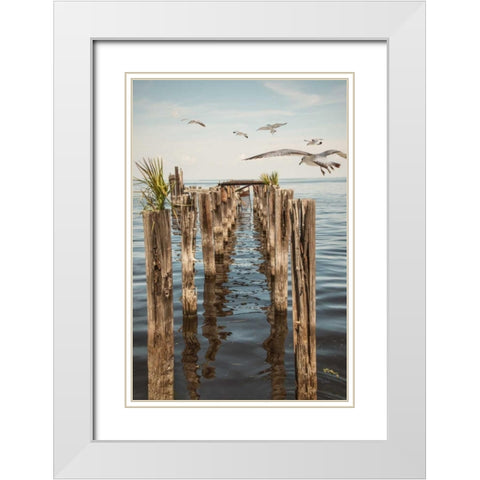 Quite Abandoned White Modern Wood Framed Art Print with Double Matting by Murdock, Ramona