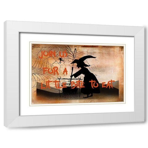 Join Us for a Bit to Eat White Modern Wood Framed Art Print with Double Matting by Murdock, Ramona