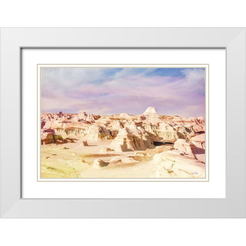 Bisti Badlands Desert Wonderland I White Modern Wood Framed Art Print with Double Matting by Murdock, Ramona