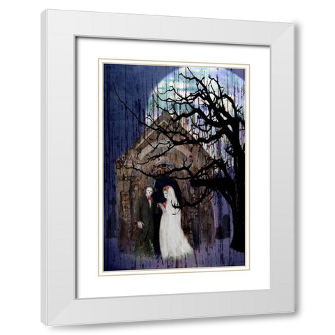 Mr. and Mrs.  White Modern Wood Framed Art Print with Double Matting by Murdock, Ramona