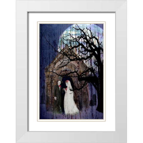 Mr. and Mrs.  White Modern Wood Framed Art Print with Double Matting by Murdock, Ramona