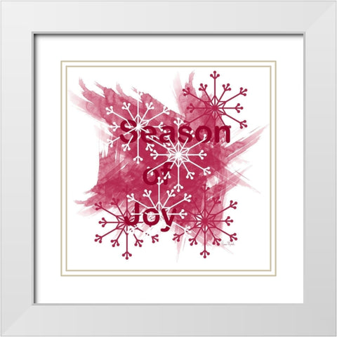Season of Joy White Modern Wood Framed Art Print with Double Matting by Murdock, Ramona