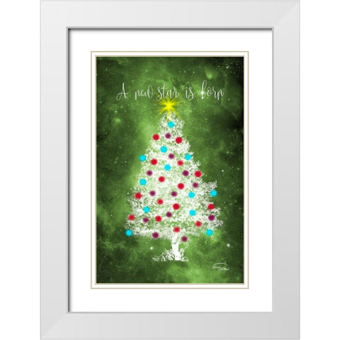 A New Star is Born White Modern Wood Framed Art Print with Double Matting by Murdock, Ramona