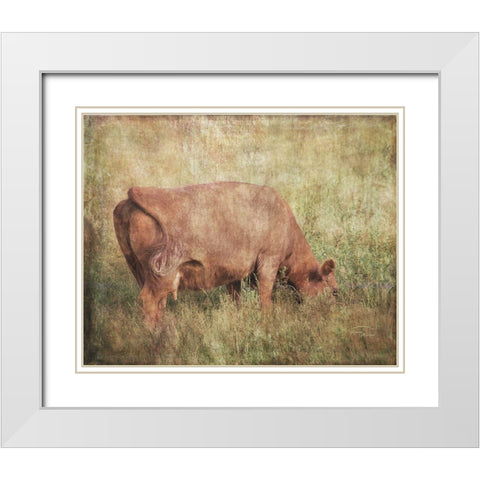 Lush Pastures White Modern Wood Framed Art Print with Double Matting by Murdock, Ramona