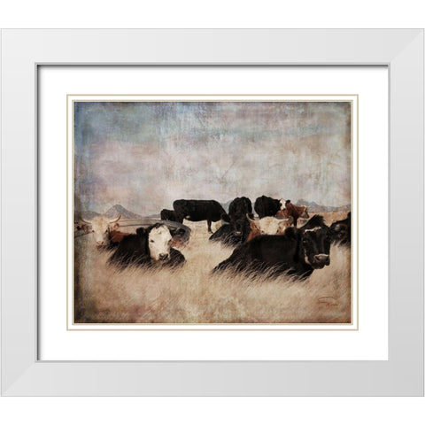 Takin It Easy White Modern Wood Framed Art Print with Double Matting by Murdock, Ramona