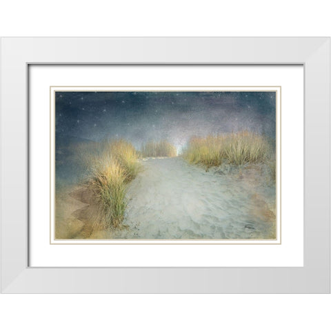 Starlight Beach White Modern Wood Framed Art Print with Double Matting by Murdock, Ramona