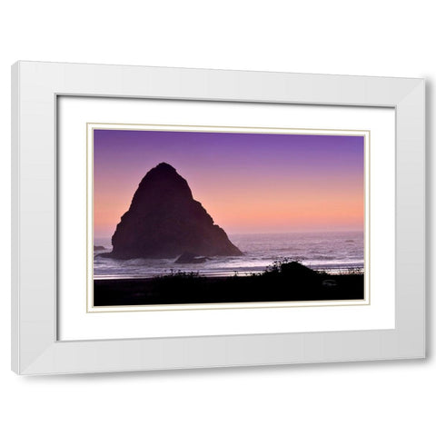 Whaleshead Beach II White Modern Wood Framed Art Print with Double Matting by Murdock, Ramona
