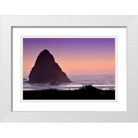 Whaleshead Beach II White Modern Wood Framed Art Print with Double Matting by Murdock, Ramona