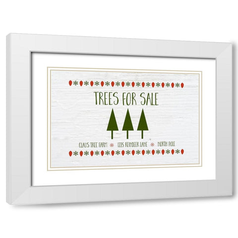 Trees for Sale White Modern Wood Framed Art Print with Double Matting by Murdock, Ramona