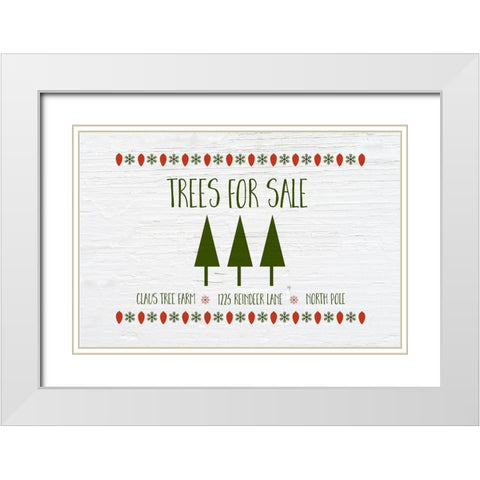 Trees for Sale White Modern Wood Framed Art Print with Double Matting by Murdock, Ramona