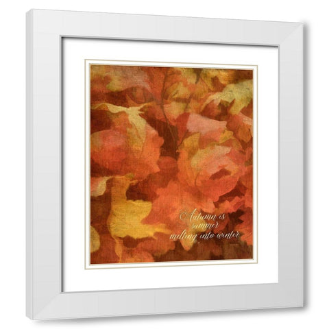 Summer Melting Into Winter White Modern Wood Framed Art Print with Double Matting by Murdock, Ramona
