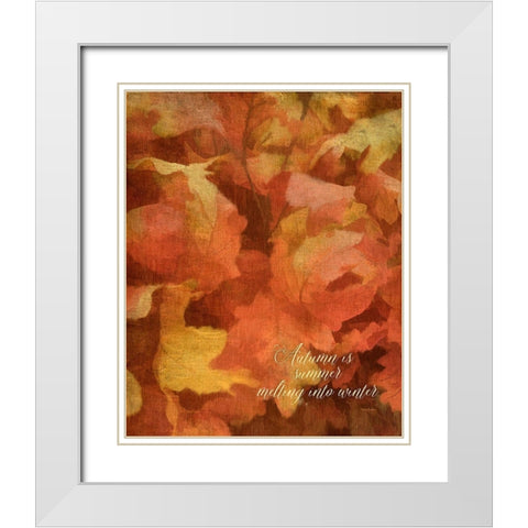 Summer Melting Into Winter White Modern Wood Framed Art Print with Double Matting by Murdock, Ramona