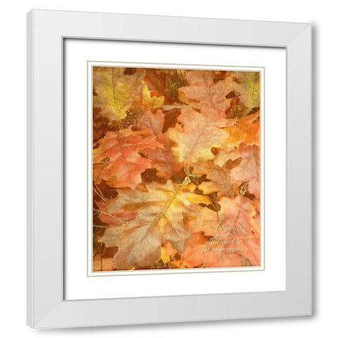 Autumn Dressed Up White Modern Wood Framed Art Print with Double Matting by Murdock, Ramona