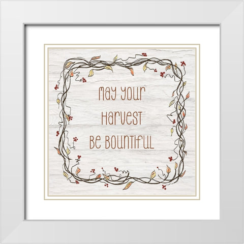 Your Harvest Be Bountiful II White Modern Wood Framed Art Print with Double Matting by Murdock, Ramona