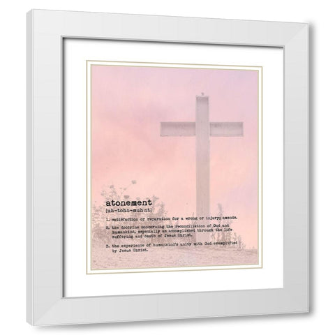 Atonement III White Modern Wood Framed Art Print with Double Matting by Murdock, Ramona