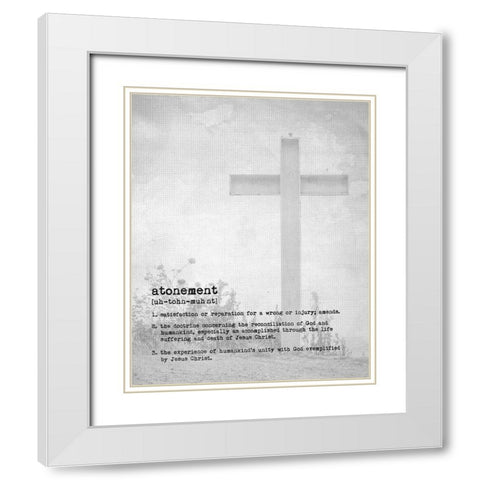 Atonement II White Modern Wood Framed Art Print with Double Matting by Murdock, Ramona