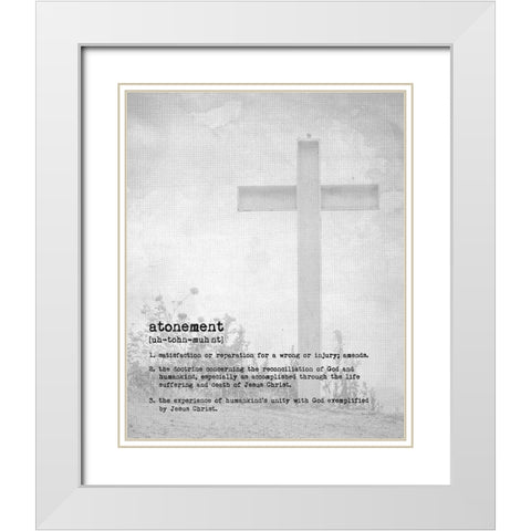 Atonement II White Modern Wood Framed Art Print with Double Matting by Murdock, Ramona