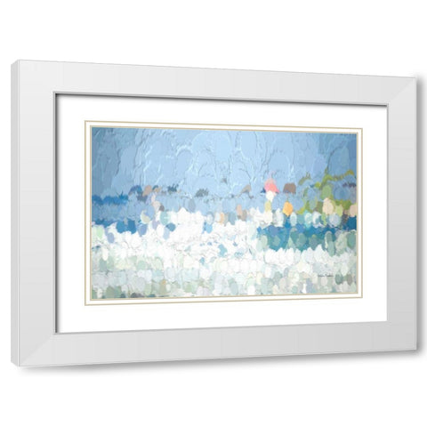 Pretty Little Baubles White Modern Wood Framed Art Print with Double Matting by Murdock, Ramona