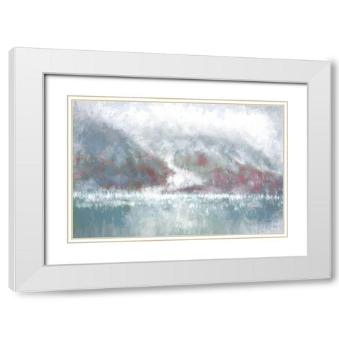 Glacier IV White Modern Wood Framed Art Print with Double Matting by Murdock, Ramona