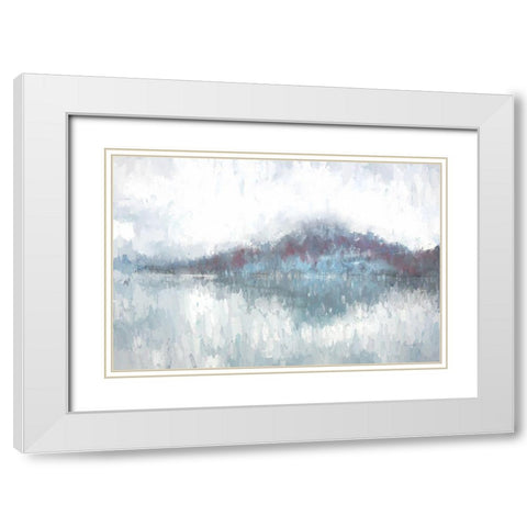 Glacier I White Modern Wood Framed Art Print with Double Matting by Murdock, Ramona
