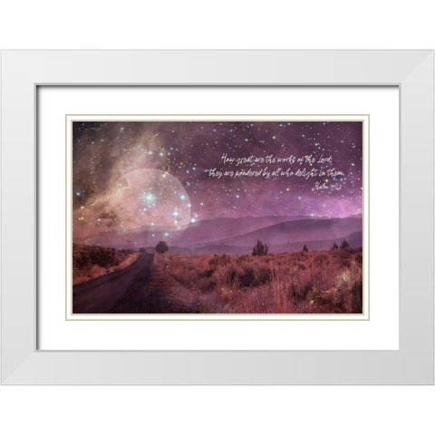 How Great Are The Works White Modern Wood Framed Art Print with Double Matting by Murdock, Ramona