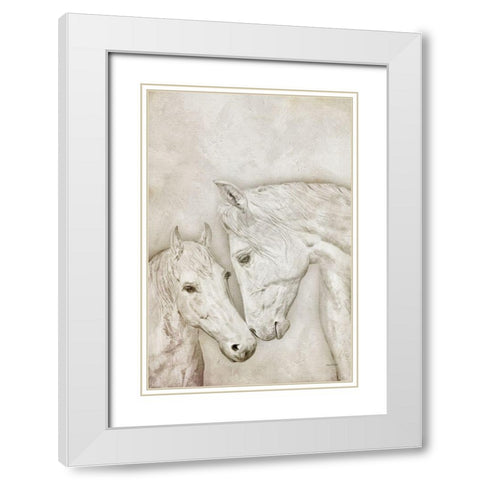 Us White Modern Wood Framed Art Print with Double Matting by Murdock, Ramona