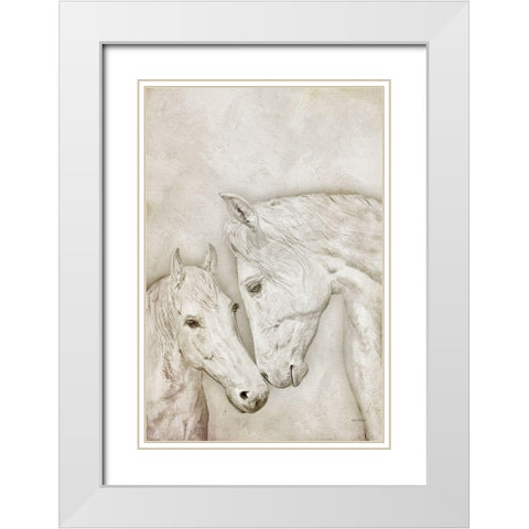 Us White Modern Wood Framed Art Print with Double Matting by Murdock, Ramona