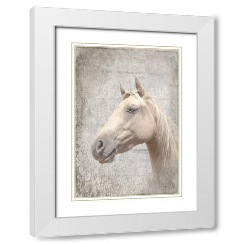 Him Textured White Modern Wood Framed Art Print with Double Matting by Murdock, Ramona
