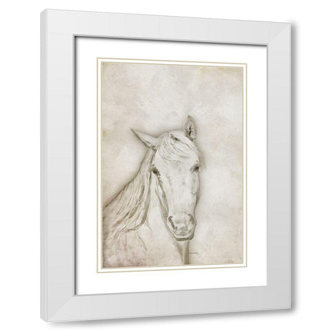 Her White Modern Wood Framed Art Print with Double Matting by Murdock, Ramona
