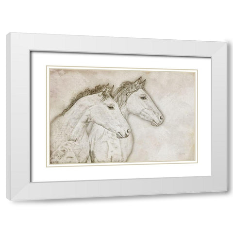 Looking Forward White Modern Wood Framed Art Print with Double Matting by Murdock, Ramona