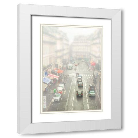 Upstairs Looking Down II White Modern Wood Framed Art Print with Double Matting by Murdock, Ramona