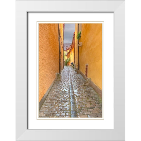 Rothenberg Alley White Modern Wood Framed Art Print with Double Matting by Murdock, Ramona