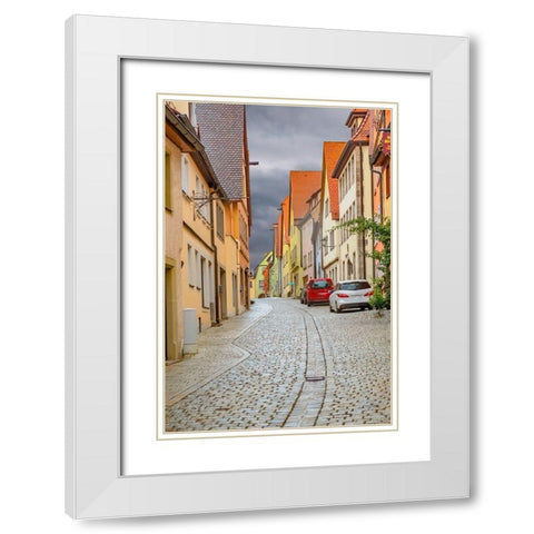 Rothenberg Hill Street White Modern Wood Framed Art Print with Double Matting by Murdock, Ramona
