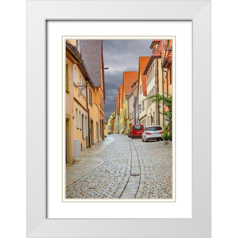 Rothenberg Hill Street White Modern Wood Framed Art Print with Double Matting by Murdock, Ramona