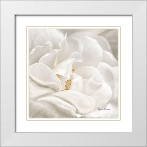 Neutral Rose No. 1 White Modern Wood Framed Art Print with Double Matting by Murdock, Ramona