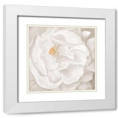 Neutral Rose No. 2 White Modern Wood Framed Art Print with Double Matting by Murdock, Ramona