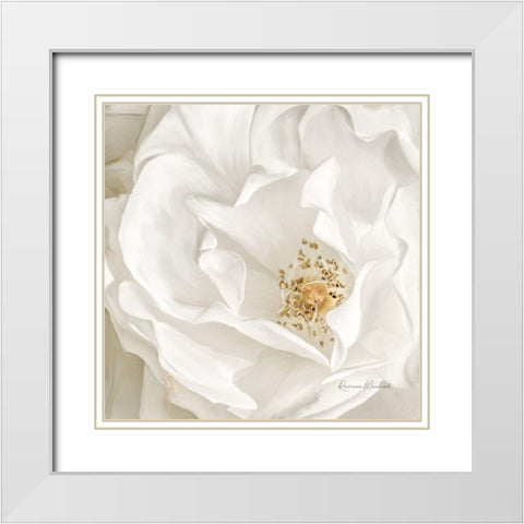 Neutral Rose No. 3 White Modern Wood Framed Art Print with Double Matting by Murdock, Ramona